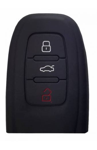 Θήκη κλειδιού για αυτοκίνητα Audi 1009-02, εύκαμπτη, μαύρη