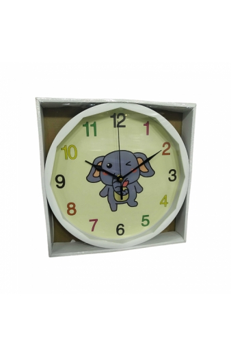 Παιδικό ρολόι τοίχου - XH-B2605 - 26cm - 126058 - White