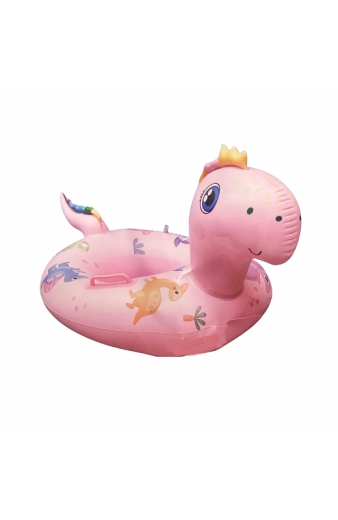 Παιδικό φουσκωτό σωσίβιο Δεινόσαυρος με κάθισμα και λαβές - SL-B108 - 151585 - Pink