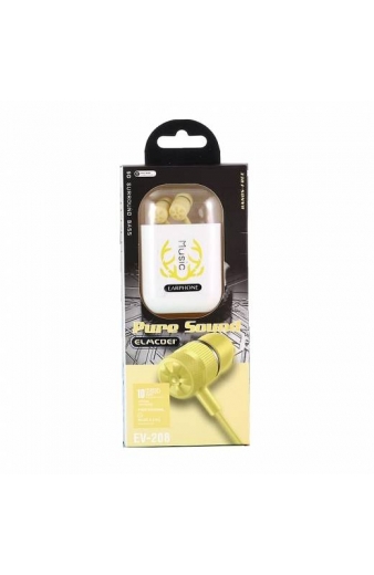 Ενσύρματα ακουστικά - EV-208 - 202289 - Yellow