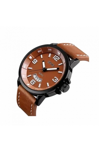 Αναλογικό ρολόι χειρός – Skmei - 9115 - Brown