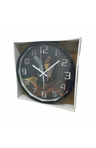 Ρολόι τοίχου - XH-B3017-3 - 30cm - 301738 - Black