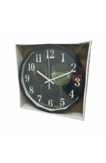 Ρολόι τοίχου - XH-B3017-4 - 30cm - 301745 - Black