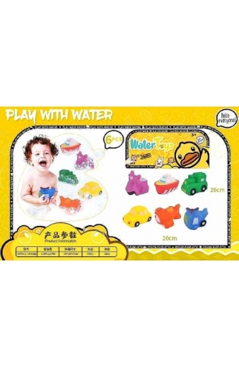 Σετ βρεφικά παιχνίδια μπάνιου - Water Toys - 6pcs - HY795-1 - 308136