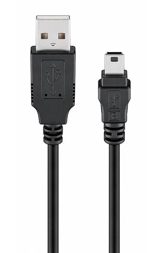 GOOBAY καλώδιο USB σε USB Mini 45740, 480Mbps, 1m, μαύρο