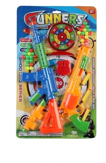 Σετ 2 παιδικά όπλα με στόχο - 9311-69A - 597606