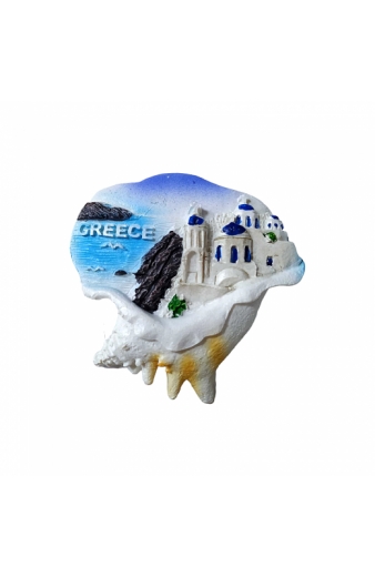 Tουριστικό μαγνητάκι Souvenir – Σετ 12pcs - Resin Magnet - Greece - 678003