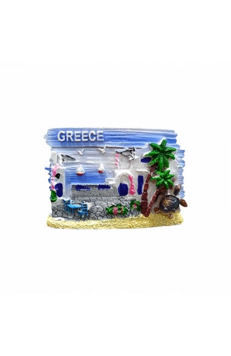 Tουριστικό μαγνητάκι Souvenir – Σετ 12pcs - Resin Magnet - Greece - 678286