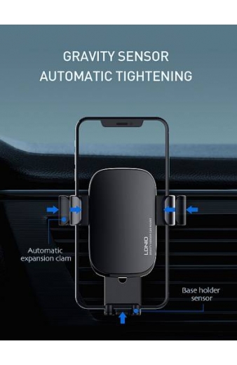 LDNIO βάση smartphone αυτοκινήτου MG10 για αεραγωγούς, μαύρη