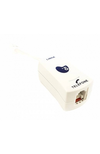 POWERTECH Φίλτρο ADSL για ADSL2+ Modem Router & PSTN, RJ11, 0.20m, Λευκό