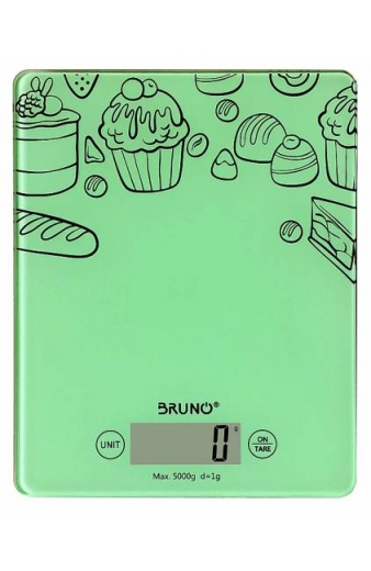 BRUNO ψηφιακή ζυγαριά κουζίνας BRN-0059, έως 5kg, πράσινη