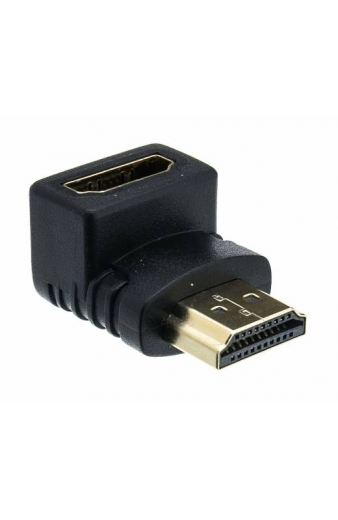 POWERTECH αντάπτορας HDMI CAB-H034, γωνιακός 90°, μαύρος