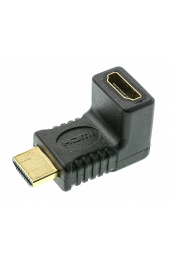 POWERTECH αντάπτορας HDMI CAB-H035, γωνιακός 90°, μαύρος