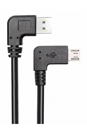 POWERTECH καλώδιο USB σε USB Micro CAB-U133, 90°, Easy USB, 1m, μαύρο