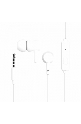 CELEBRAT earphones με μικρόφωνο G13, 3.5mm σύνδεση, Φ10mm, 1.2m, λευκό