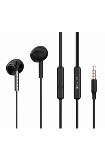 CELEBRAT earphones με μικρόφωνο G28, 3.5mm σύνδεση, Φ10mm, 1.2m, μαύρα