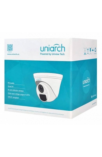 UNIARCH IP κάμερα IPC-T124-APF28K, 2.8mm, 4MP, IP67, PoE, SD, IR 30m