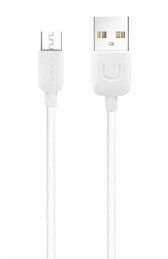 USAMS καλώδιο Micro USB σε USB US-SJ098, 10.5W, 1m, λευκό