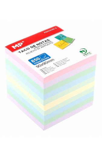 MP χαρτάκια σημειώσεων PN030N-2, 90x90mm, 850τμχ, χρωματιστά