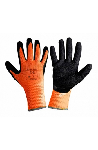 LAHTI PRO γάντια εργασίας L2508 προστασία ψύχους, 10/XL, πορτοκαλί-μαύρο