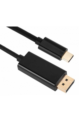 POWERTECH καλώδιο USB-C σε DisplayPort PTH-071, 4K/60Hz, 2m, μαύρο