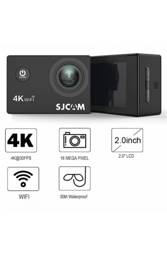 SJCAM Action Cam SJ4000 Air, 4K, 16MP, WiFi, 2" LCD, αδιάβροχη, μαύρη