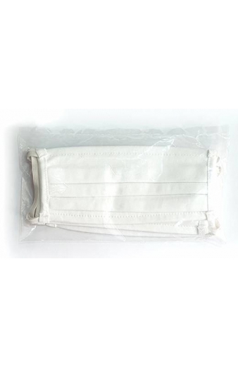 Μάσκα προστασίας βαμβακερή TMV-0033, επαναχρησιμοποιούμενη, λευκή, 3τμχ