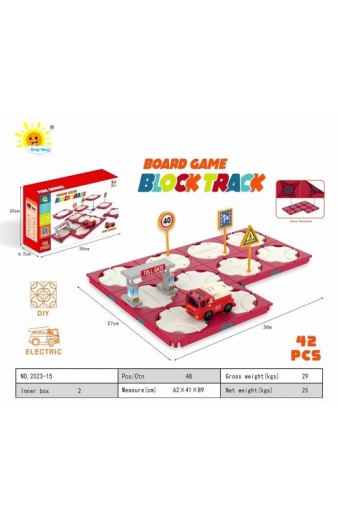 Επιτραπέζιο παιχνίδι - Block Track - 42pcs - 2023-15 - 677104T