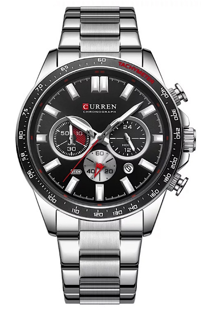 Ανδρικό Ρολόι Curren 8418 - Silver/Black