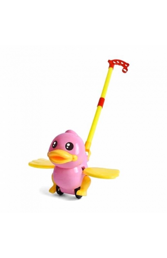 Συρόμενο παιχνίδι Παπάκι με φτερά - 360 - 028155 - Pink