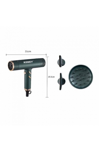 Kemey Km-2062 Επαγγελματικό Πιστολάκι Μαλλιών 1500W - Kemey Km-2062 Professional Hair Dryer 1500W