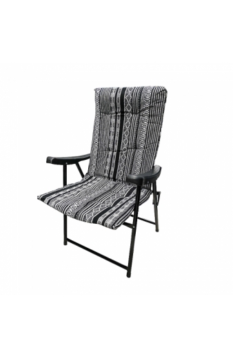 Πτυσσόμενη καρέκλα camping - 1297-50 - 100014 - Black/White