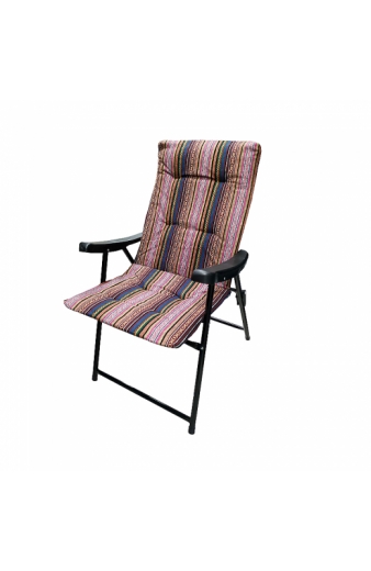 Πτυσσόμενη καρέκλα camping - 1297-50 - 100014 - Pink/Beige