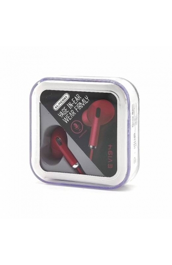 Ενσύρματα ακουστικά - EV-194 - 202159 - Red