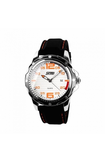 Αναλογικό ρολόι χειρός – Skmei - 0992 - White/Orange