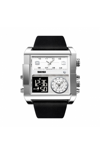 Ψηφιακό/αναλογικό ρολόι χειρός – Skmei - 2020 - Silver/Black