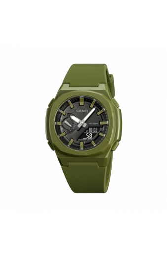 Ψηφιακό/αναλογικό ρολόι χειρός – Skmei - 2091 - Green