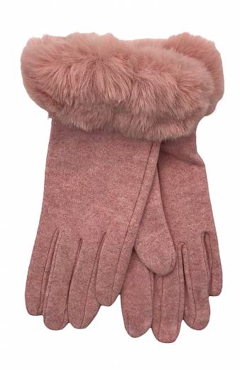 Γάντια Γούνινα - Ροζ