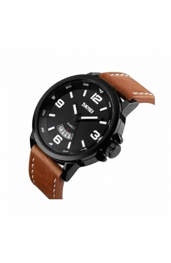 Αναλογικό ρολόι χειρός – Skmei - 9115 - Brown/Black