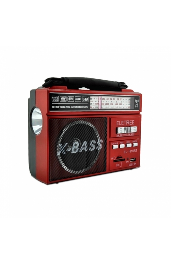 Επαναφορτιζόμενο ραδιόφωνο - XB161BT - 301610 - Red