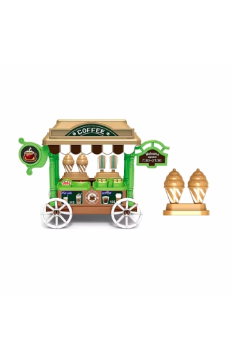 Σετ κούκλα με τροχήλατο Coffee Shop & αυτοκίνητο - SS111D - 308176