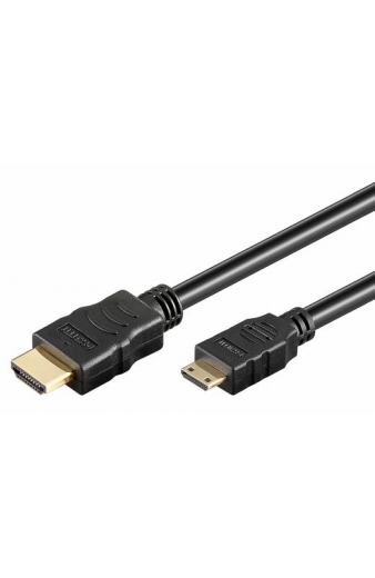 GOOBAY καλώδιο HDMI σε HDMI Mini 31933 με Ethernet, 4K/30Hz, 3m, μαύρο