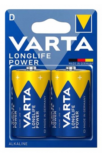 VARTA αλκαλικές μπαταρίες Longlife Power, D/LR20, 1.5V, 2τμχ