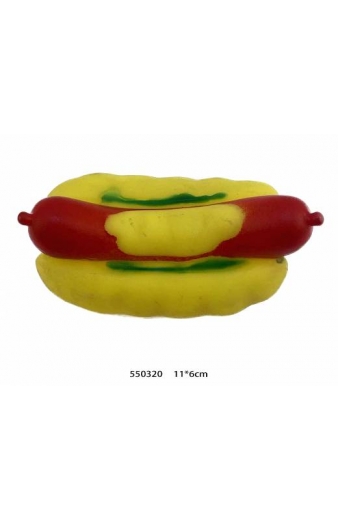 Παιχνίδι σκύλου Latex Hot Dog - 13.5x8cm - 550320