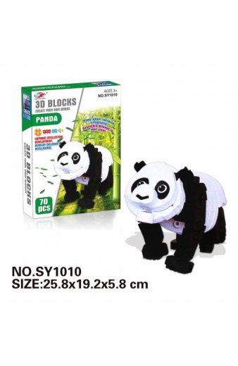Συναρμολογούμενη φιγούρα Panda DIY 3D - 70pcs - EVASY1010 - 222294