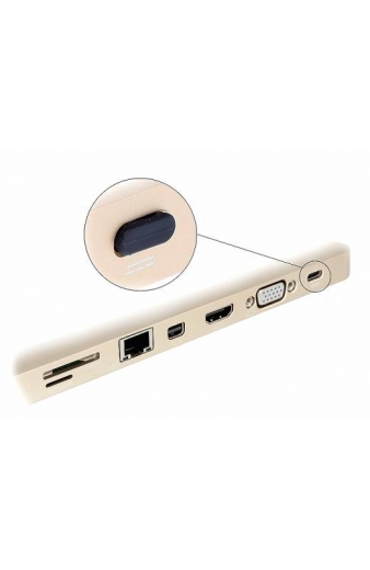 DELOCK κάλυμμα προστασίας για θύρα USB-C 64014, μαύρο, 10τμχ
