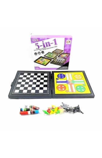 5 σε 1 μαγνητικό ταμπλό παιχνιδιών - 5in1 Magnetic Board Games