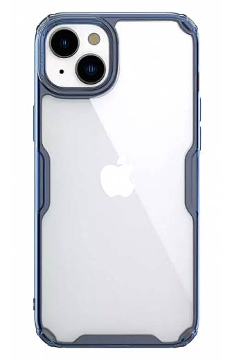 NILLKIN θήκη Nature Pro για iPhone 15, διάφανη-μπλε