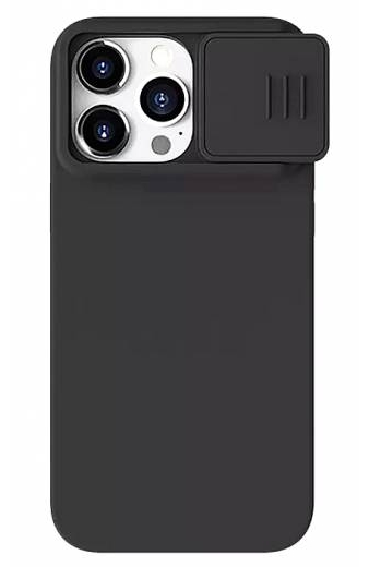NILLKIN θήκη CamShield Silky Silicone για iPhone 15 Pro, μαύρη