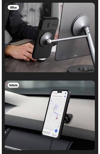 NILLKIN θήκη CamShield Pro Magnetic για iPhone 15, μαύρη